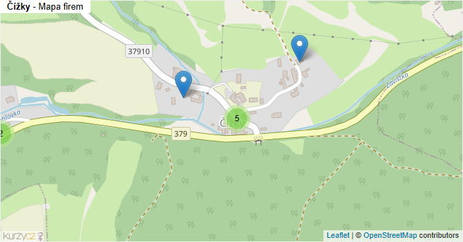 Čížky - mapa firem