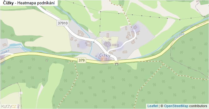 Čížky - mapa podnikání
