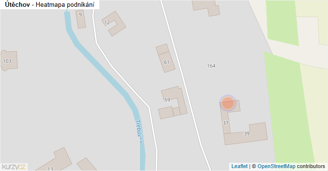 Útěchov - mapa podnikání