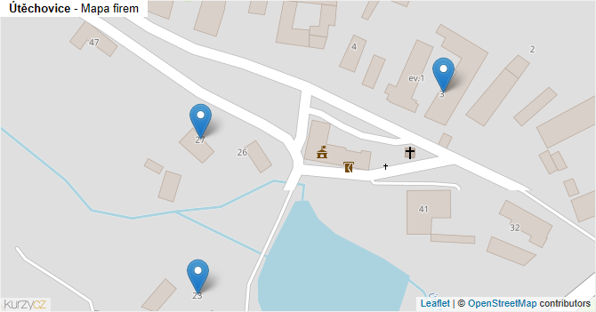 Útěchovice - mapa firem