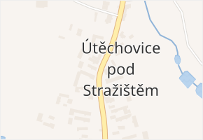 Útěchovice pod Stražištěm v obci Útěchovice pod Stražištěm - mapa části obce