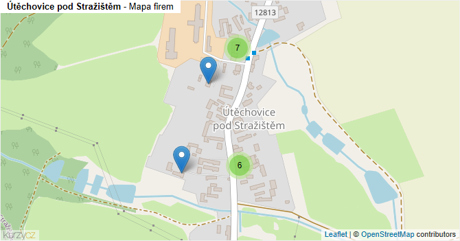 Útěchovice pod Stražištěm - mapa firem