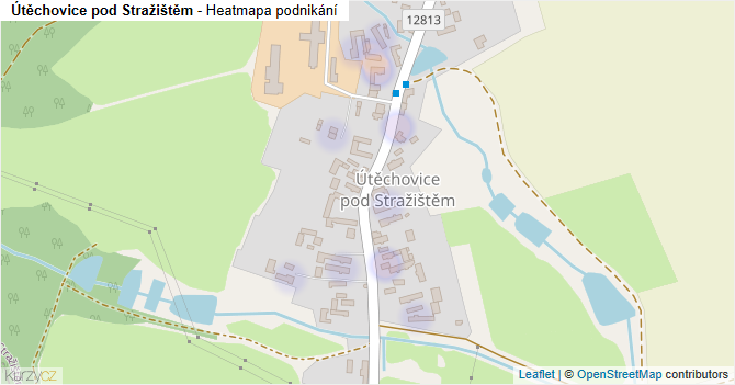 Útěchovice pod Stražištěm - mapa podnikání