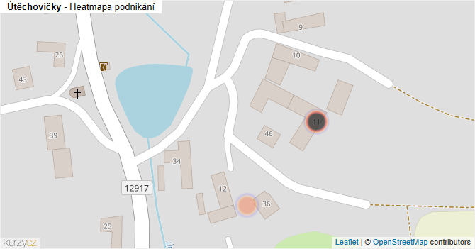Útěchovičky - mapa podnikání