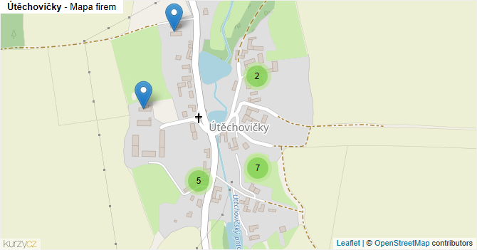 Útěchovičky - mapa firem