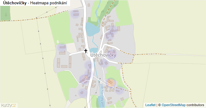 Útěchovičky - mapa podnikání