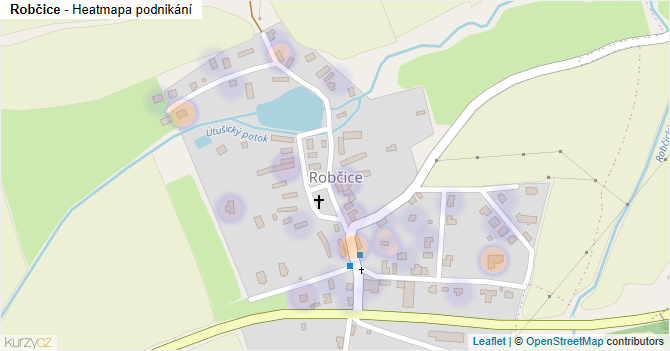 Robčice - mapa podnikání