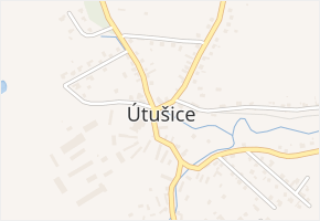 Útušice v obci Útušice - mapa části obce