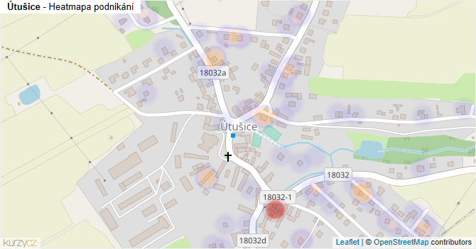 Útušice - mapa podnikání