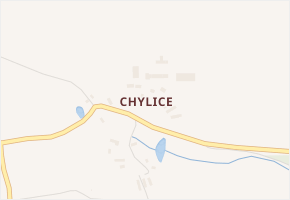 Chylice v obci Útvina - mapa části obce