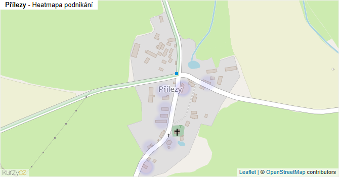 Přílezy - mapa podnikání