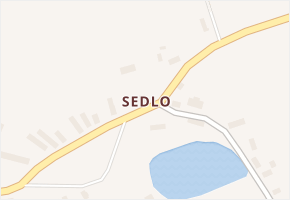 Sedlo v obci Útvina - mapa části obce