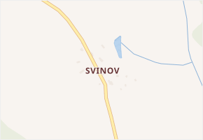 Svinov v obci Útvina - mapa části obce