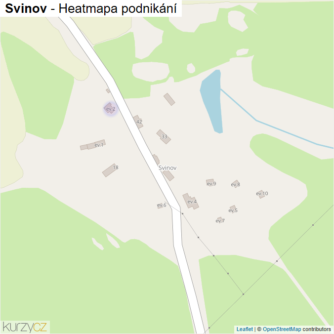 Mapa Svinov - Firmy v části obce.