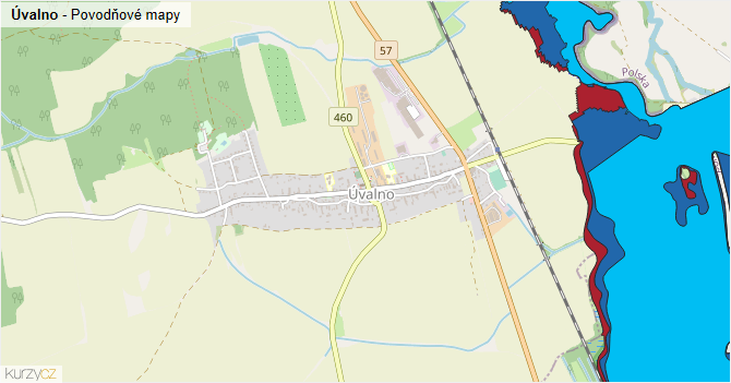 Úvalno - záplavové mapy stoleté vody