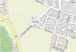 Bohumila Trnky v obci Úvaly - mapa ulice