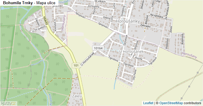 Bohumila Trnky - mapa ulice