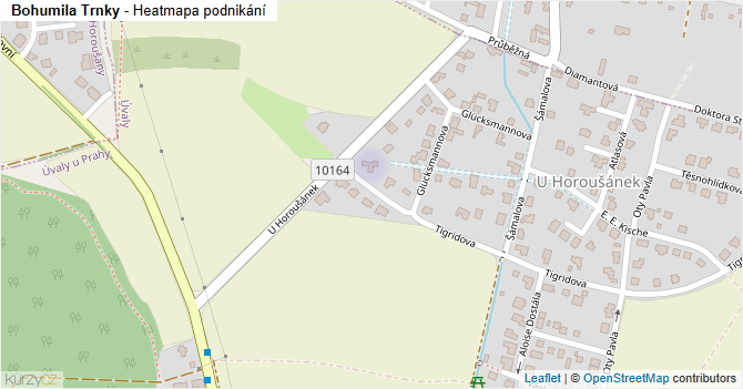 Bohumila Trnky - mapa podnikání