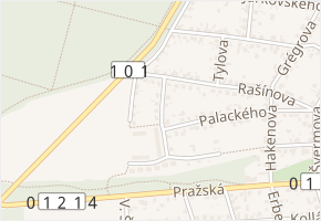 Bratří Čapků v obci Úvaly - mapa ulice