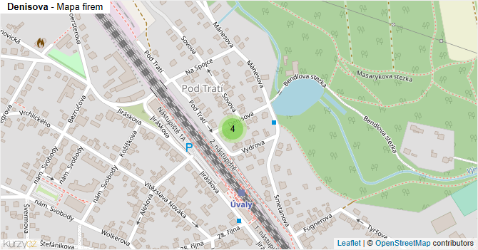 Denisova - mapa firem