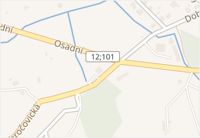 Dobročovická v obci Úvaly - mapa ulice