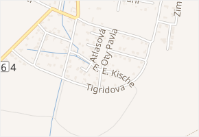 E. E. Kische v obci Úvaly - mapa ulice
