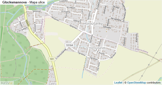 Glücksmannova - mapa ulice