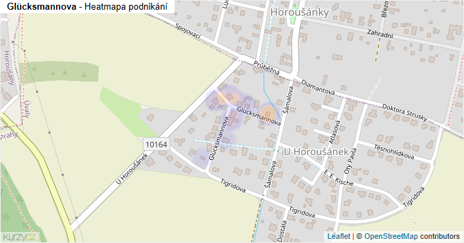 Glücksmannova - mapa podnikání