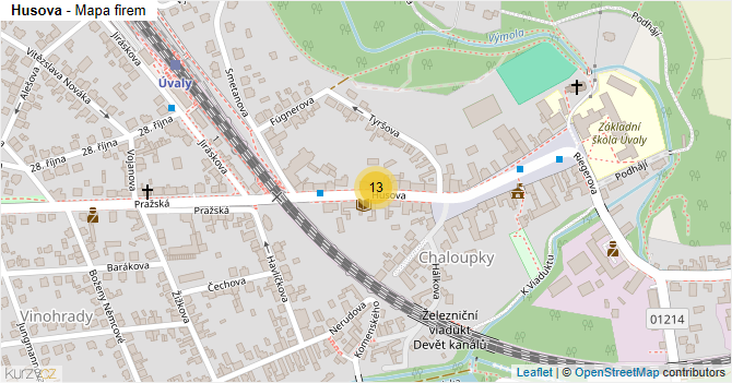 Husova - mapa firem