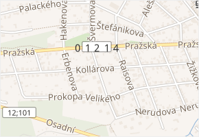 Maroldova v obci Úvaly - mapa ulice