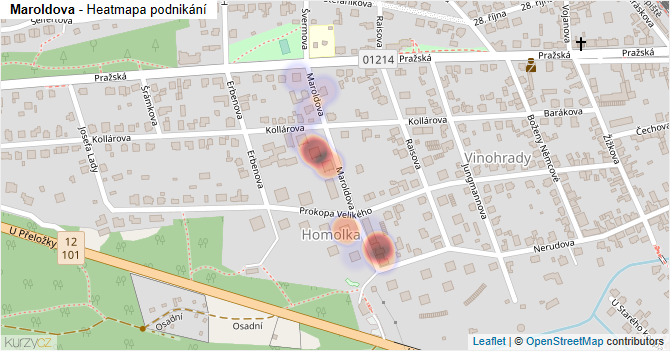 Maroldova - mapa podnikání
