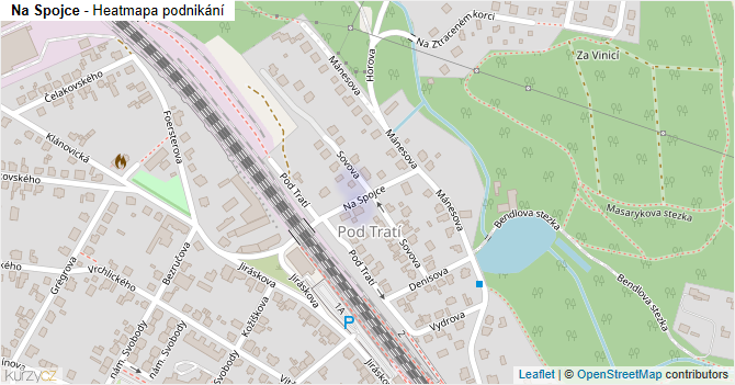 Na Spojce - mapa podnikání