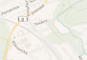 Nad Koupadlem v obci Úvaly - mapa ulice