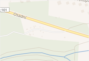 Osadní v obci Úvaly - mapa ulice