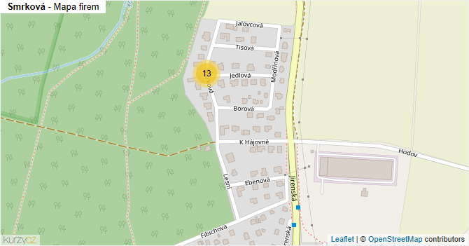 Smrková - mapa firem