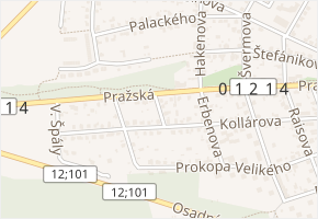 Šrámkova v obci Úvaly - mapa ulice