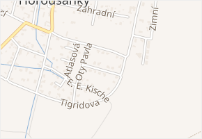 Těsnohlídkova v obci Úvaly - mapa ulice
