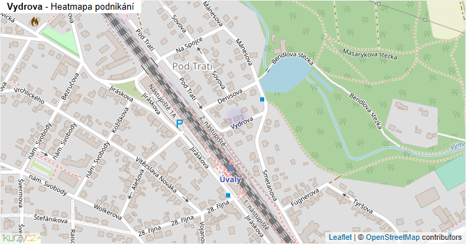 Vydrova - mapa podnikání