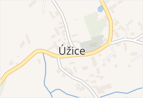 Úžice v obci Úžice - mapa části obce