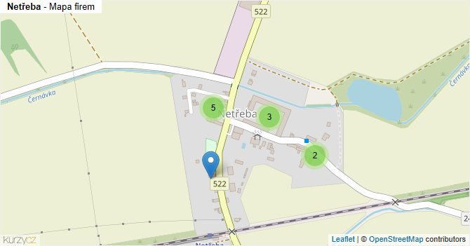 Netřeba - mapa firem