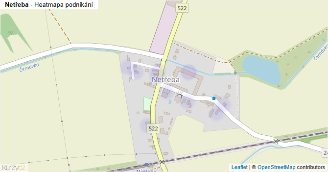 Netřeba - mapa podnikání