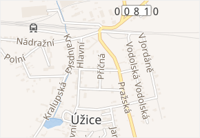 Příčná v obci Úžice - mapa ulice