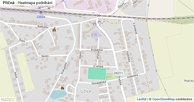 Příčná - mapa podnikání