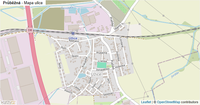 Průběžná - mapa ulice