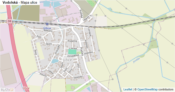 Vodolská - mapa ulice
