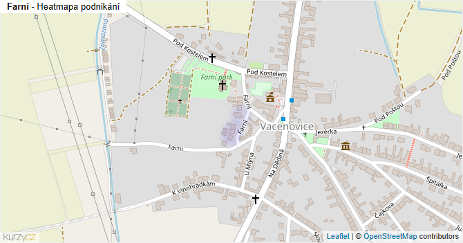 Farní - mapa podnikání