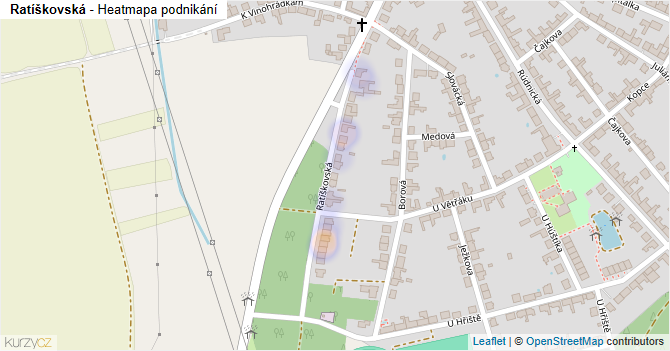 Ratíškovská - mapa podnikání