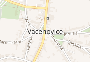 Rúdnická v obci Vacenovice - mapa ulice