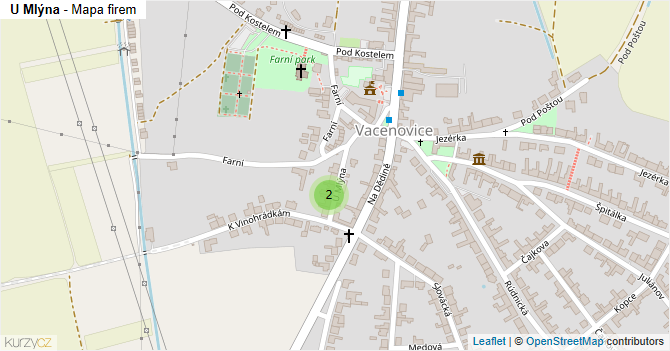 U Mlýna - mapa firem