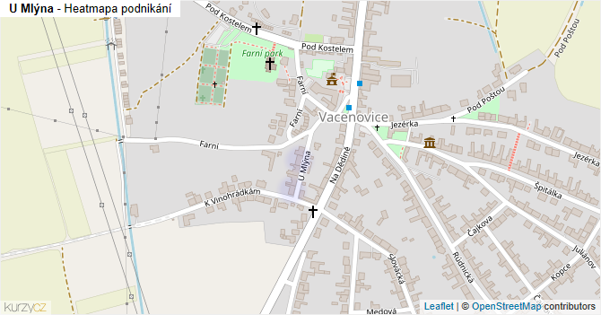 U Mlýna - mapa podnikání
